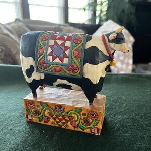 Jim Shore Heartwood Creek Cow 117143 “A Grand Tradition” 2003 Enesco Group
